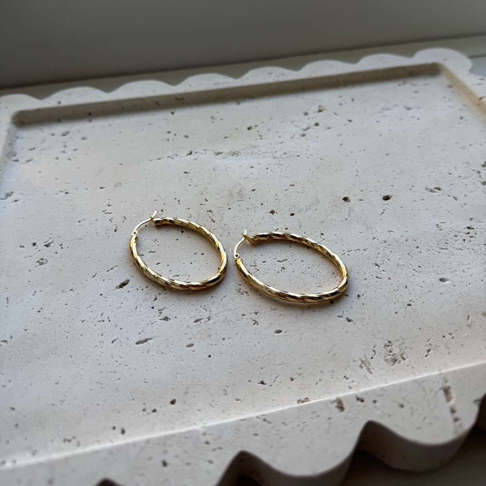 Gold Hoop Earrings